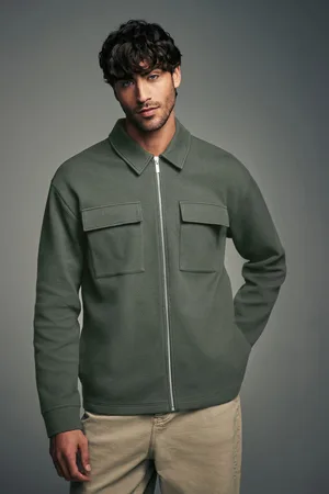 Next Mens Zip-Up Shacket