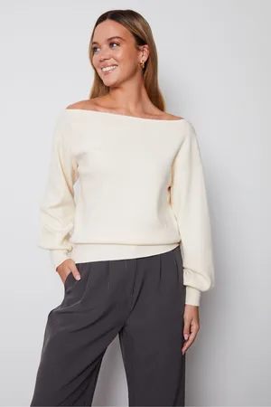 Threadbare Womens Slash Neck Knitted Jumper