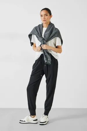 Hush Puppies Black Grey Amie Joggers AU 10