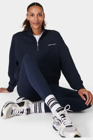 Sweaty Betty Womens Revive Crop Half Zip Sweat Top