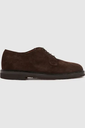 HARRYS LONDON Mens Suede Derby Shoes