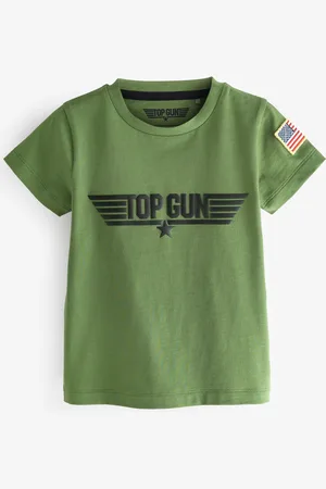 Top Gun Boys Khaki Gun Maverick 100% Cotton T-Shirt (3mths-8yrs)