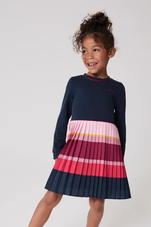 Paul Smith Girls Girls Long Sleeve Pleated Dress
