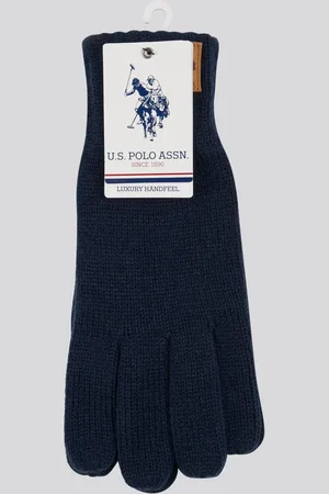 U.S. Polo Assn. U. S. Polo Assn. Blue Winter Classic Knit Gloves One