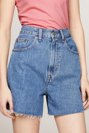 Tommy Hilfiger Womens Mom Denim Shorts