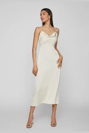 VILA Cami Satin Slip Occasion Dress AU 14