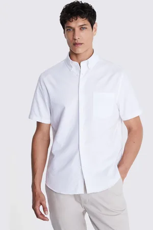 Moss Short Sleeve Washed Oxford 100% Cotton Shirt XXL