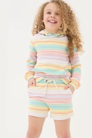 Fat Face Girls FatFace Textured Stripe Shorts