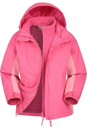 Mountain Warehouse Girls Lightning 3-in-1 Kids Waterproof Jacket