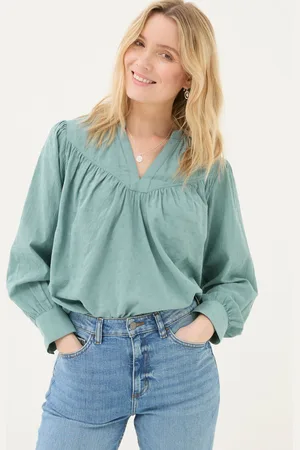 Fat Face Womens FatFace Mathilde Teal Blouse