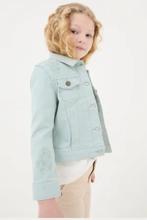 Fat Face Girls FatFace Embroidered Denim Jacket