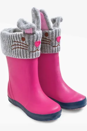 JoJo Maman Bébé Girls Bunny Bunny Welly Liners