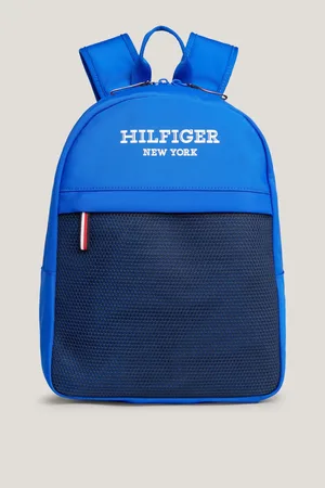 Tommy Hilfiger Mens Blue Monotype Backpack