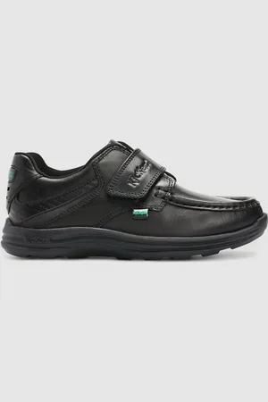 Kickers Boys Junior Reasan Strap Leather Shoes