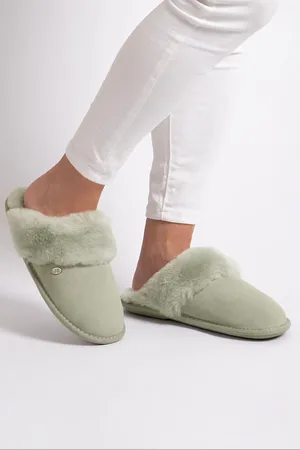 Just Sheepskin Green Ladies Duchess Slippers AU 7 (EU 37.5)