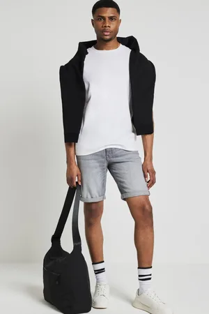 River Island Mens Slim Denim Shorts