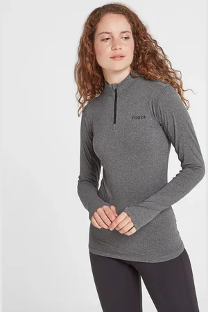 Tog 24 Grey Snowdon Thermal Zip Neck T-Shirt AU 8