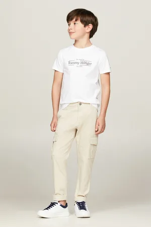 Tommy Hilfiger Boys Regular Fit Icon Print 100% Cotton T-Shirt