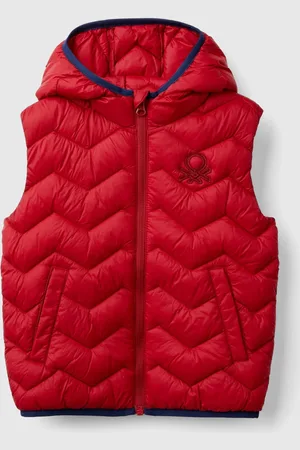 Benetton Girls Quilted 100% Cotton Gilet