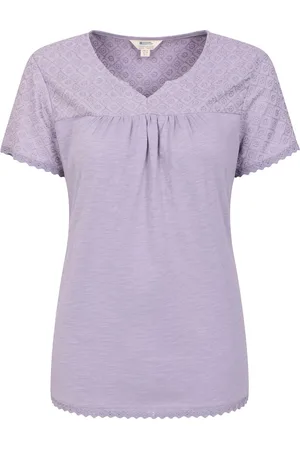 Mountain Warehouse Womens Naples Embroidered Womens 100% Cotton Top