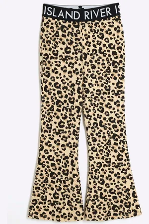 River Island Girls Girls Leopard Kickflare Leggings
