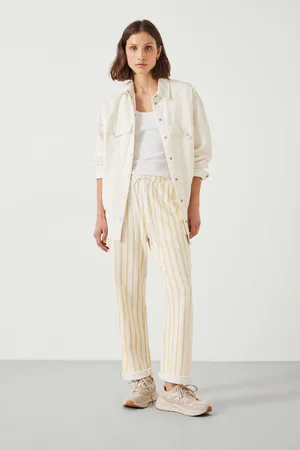 Hush Puppies Womens Martha Stripe 100% Cotton Joggers