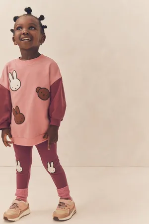 Miffy Girls 100% Cotton Sweatshirt and Leggings Set (3mths-7yrs)
