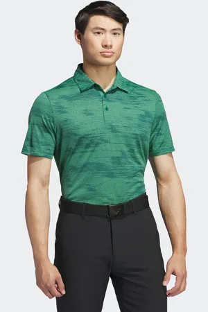 adidas Mens Ultimate365 Textured Stripe Grey/Black Polo Shirt