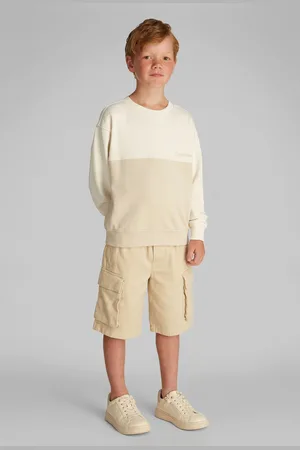 Calvin Klein Cream Terry 100% Cotton Sweatshirt 14 Years (164cm)