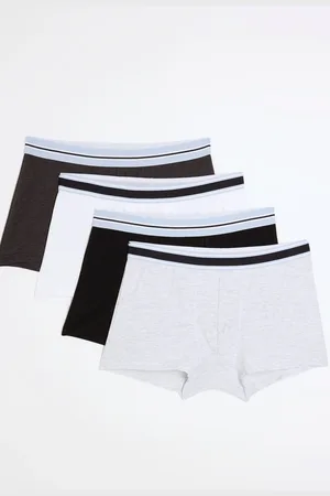 River Island Mens Multi 100% Cotton Trunks 4 Pack