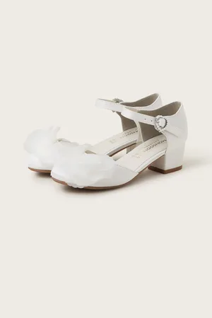 Monsoon Girls Embellished Pearly Buckle Heels