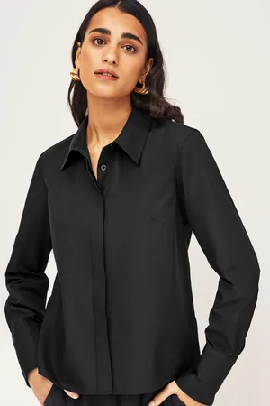 Next Womens Fitted Collared Long Sleeve Shirts 2 Pack