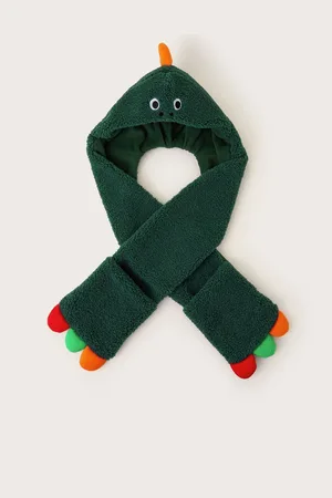 Monsoon Boys Borg Dinosaur Hat Scarf