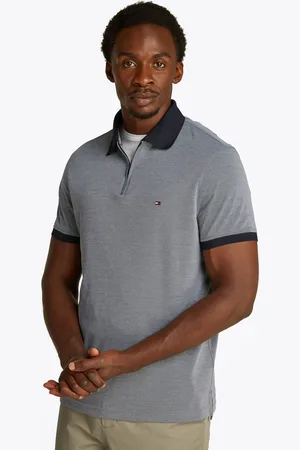 Tommy Hilfiger Regular Fit Performance Zip Short Sleeve Polo Shirt M