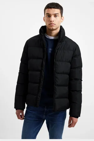 French Connection Mens Mid Length Row Funnel Neck Jacket
