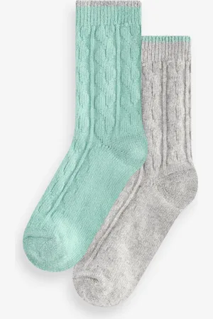 Wild Feet Womens Luxury Cashmere Blend Socks 2 pack