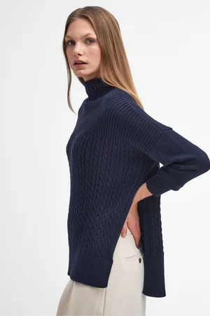 Barbour Womens Guernsey Cape 100% Cotton Jumper