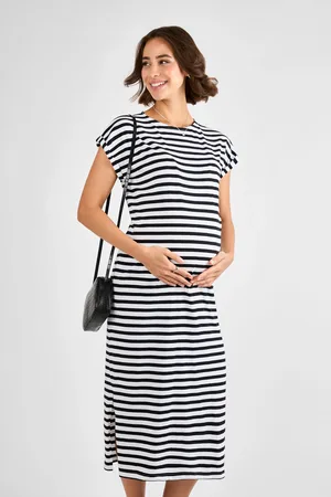 JoJo Maman Bébé Maternity Midi T-Shirt Dress S