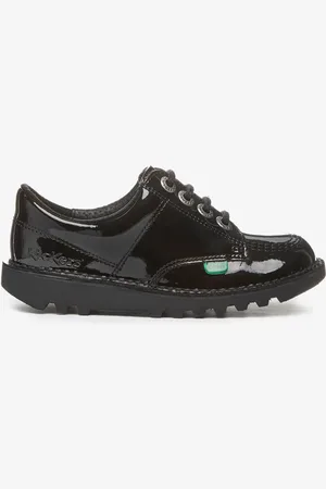 Kickers Boys Youth Lo Patent Leather Shoes