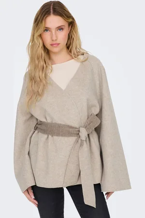 JDY Womens Wrap Kimono Soft Jacket