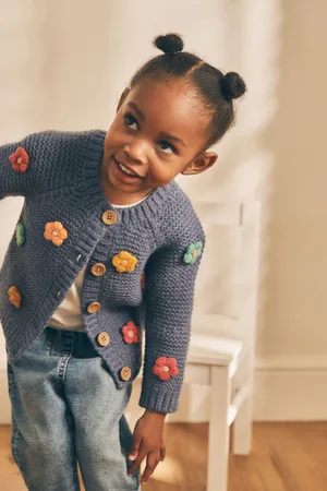 Next Girls 3D Flower Cardigan (3mths-7yrs)