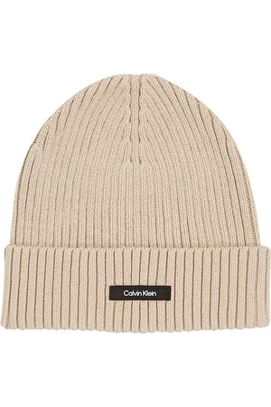 Calvin Klein Mens Classic Cotton Rib Beanie