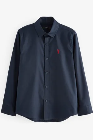 Next Boys Navy Single Oxford Shirt (3-16yrs)
