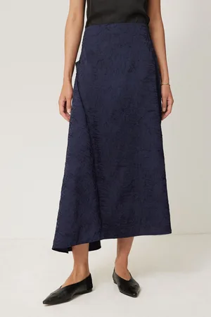 Jigsaw Womens Asymmetric Textured Skirt