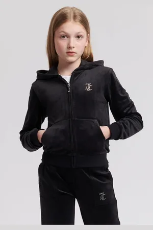 Juicy Couture Girls Girls Mini Diamante Zip Hoodie