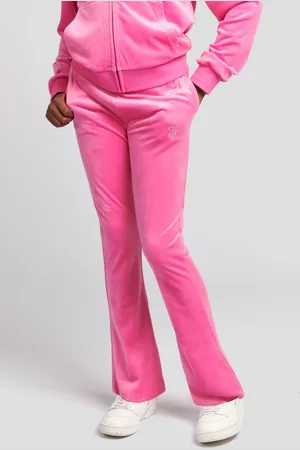 Juicy Couture Purple Girls Diamanté Bootcut Joggers 12