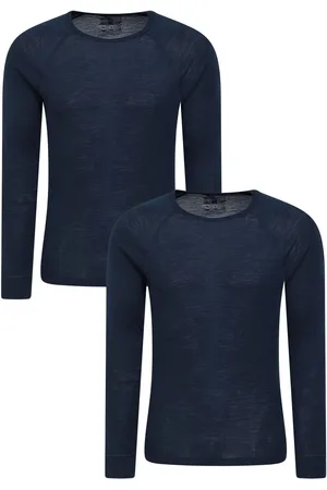 Mountain Warehouse Mens Merino Thermal Tops 2 Pack