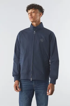 Pretty Green Mens Navy Walker Harrin Jacket