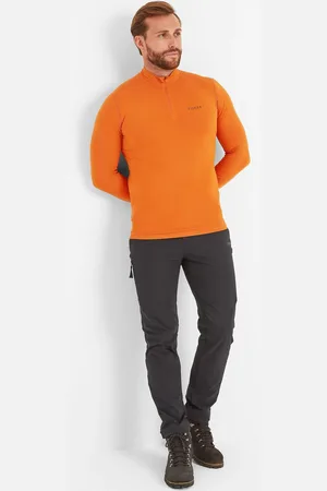 Tog 24 Orange Snowdon Thermal Quarter Zip Saga T-Shirt S