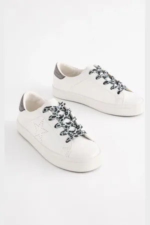 Next Girls Lace Up Lowtop Trainers
